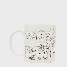 Carhartt WIP Blinkerfluid Mug Porcelain white/black Schwarz