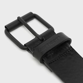 Carhartt WIP Script Belt leather schwarz
