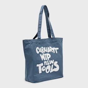 Carhartt WIP Canvas Graphic Tote Bag blue