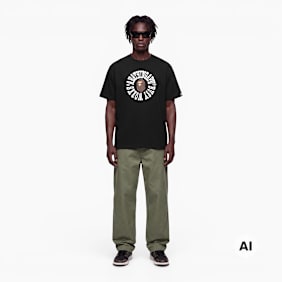 A Bathing Ape Busy Works Logo Relaxed Fit Tee zwart