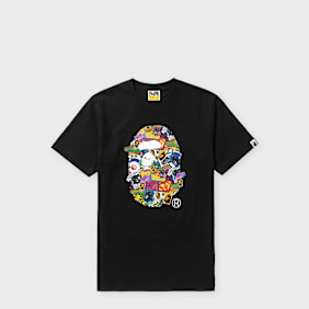 A Bathing Ape Sticker Pack Ape Head Tee schwarz