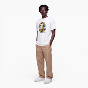 A Bathing Ape Sticker Pack Ape Head Tee weiß