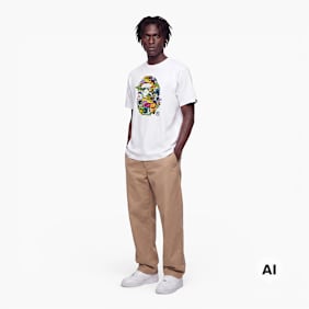 A Bathing Ape Sticker Pack Ape Head Tee wit
