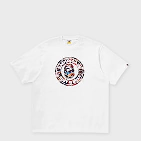 A Bathing Ape Hybrid Camo Busy Works Relaxed Fit Tee weiß