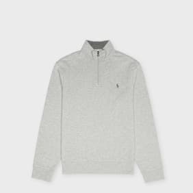Polo Ralph Lauren Luxury Jersey Quarter Zip Pullover grau