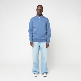 Polo Ralph Lauren Double Knit Quarter Zip Pullover blau