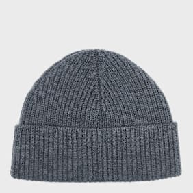 AMI PARIS Beanie Red Ami De Coeur Logo grijs