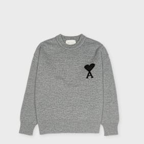 AMI PARIS Felted Crew ADC grijs