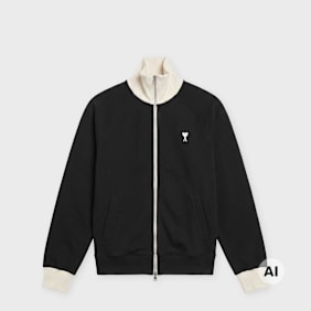 AMI PARIS Zipped Jacket ADC Embroidery black