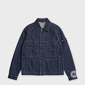 Stone Island Biker Jacket blue rinse Undefined Color