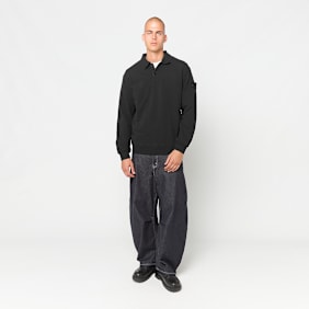 Stone Island LS Polo schwarz