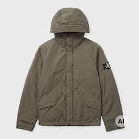 Stone Island Short Parka groen
