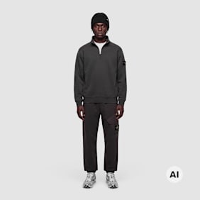 Stone Island Longsleeve Polo black