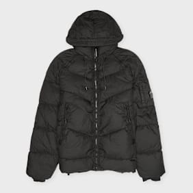 C. P. Company Outerwear Medium Jacket In Down Shield Schwarz