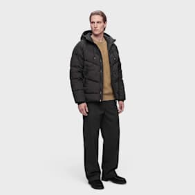 C. P. Company Outerwear Medium Jacket In Down Shield Schwarz