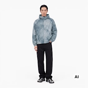 Arte Antwerp Faded Rain Jacket blue