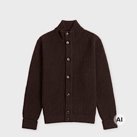 Barbour Barbour Mordale Knitted Button Through dark brown Undefinierte Farbe