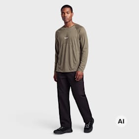 PURPLE MOUNTAIN OBSERVATORY Wool Performance LS Top beige