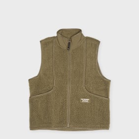 Pas Normal Studios Off-Race Pile Fleece Vest Beige