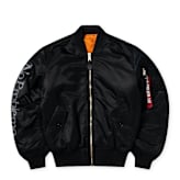 セール Buy No Problemo x Alpha Industries No War MA-1 Jacket in black