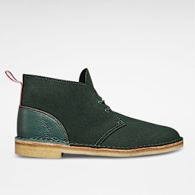 Clarks Desert Fix petrol suede groen
