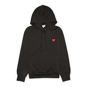 Comme des Garcons Play Hooded Sweatshirt black