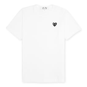 Comme des Garcons Play Black Heart T-Shirt wit