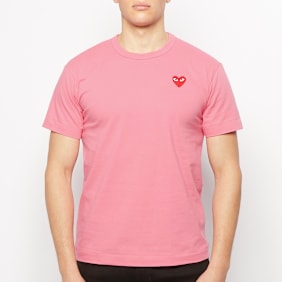 Comme des Garcons Play Play Red Heart T-Shirt light pink