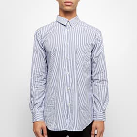 Comme des Garcons Shirt Forever Yarn Dyed Cotton Stripe Poplin Stripe 2 Shirt weiß