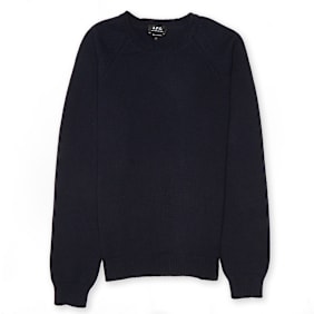A.P.C. Pull Pablo Knit Sweater blau