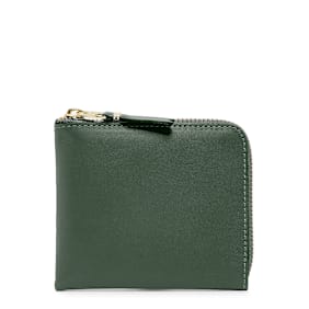 Comme des Garcons Wallet Classic Leather Line groen