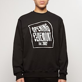 Opening Ceremony Warped Logo Regular Crewneck noir