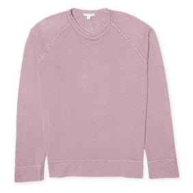 James Perse Vintage Cotton Raglan Pullover light pink