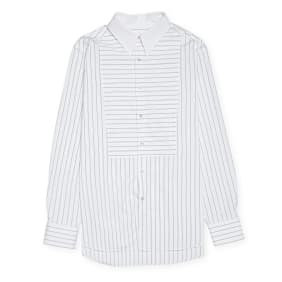Wales Bonner WAILERS PLASTRON SHIRT weiß