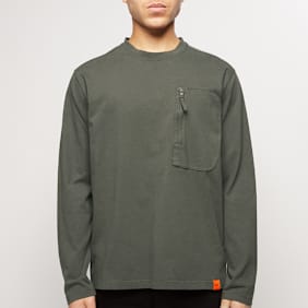 Aspesi Mod. AY41 Longsleeve Pocket Tee gris