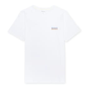 Norse Projects Niels Logo Stack weiß