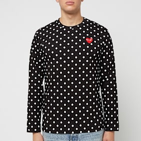Comme des Garcons Play Black Polka Dot Longsleeve noir