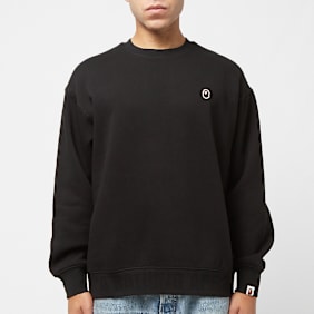 A Bathing Ape Head One Point Crewneck black