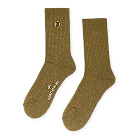 A Bathing Ape Ape Head One Point Socks M grün