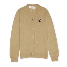 Comme des Garcons Play&nbsp; Play Cardigan Black Heart beige
