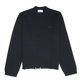 Ambush Felted Knit Regular Crew Neck blue