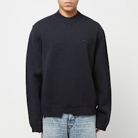 Ambush Felted Knit Regular Crew Neck blue