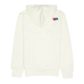 Comme des Garcons Play x The Artist Invader Hooded Zip Sweatshirt beige