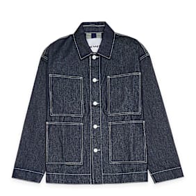 Sunnei Raw Denim Reversible 4 Pockets Jacket blau