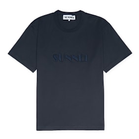Sunnei Light Jersey Classic T-Shirt blau