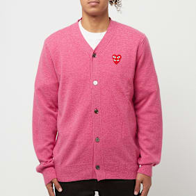 Comme des Garcons Play Knit Cardigan Pink