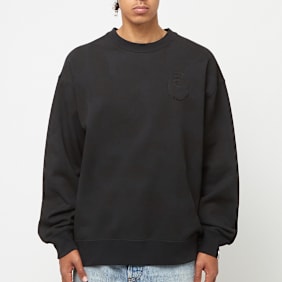 A Bathing Ape Ink Camo Ape Head Badge Crewneck noir
