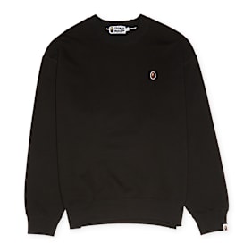 A Bathing Ape Head One Point Crewneck zwart