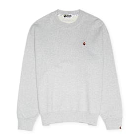 A Bathing Ape Head One Point Crewneck grijs