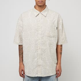 Daily Paper Zuri Macrame Jacquard Shortsleeve Shirt beige